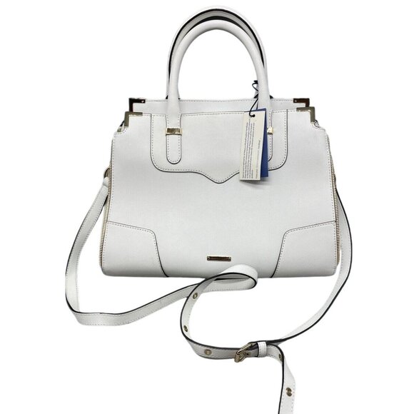 rebecca minkoff amorous satchel H4821140 white satchel cover included READ NEW - Picture 1 of 16